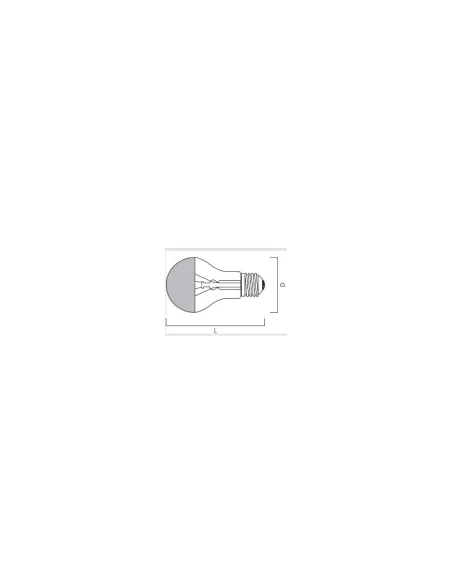 Havells sylvania 0017744 esfera plata tapa a45 40w e14 240v